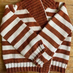 Misha and Puff Cotton Saltwater Cardigan Nutmeg Size 3-4